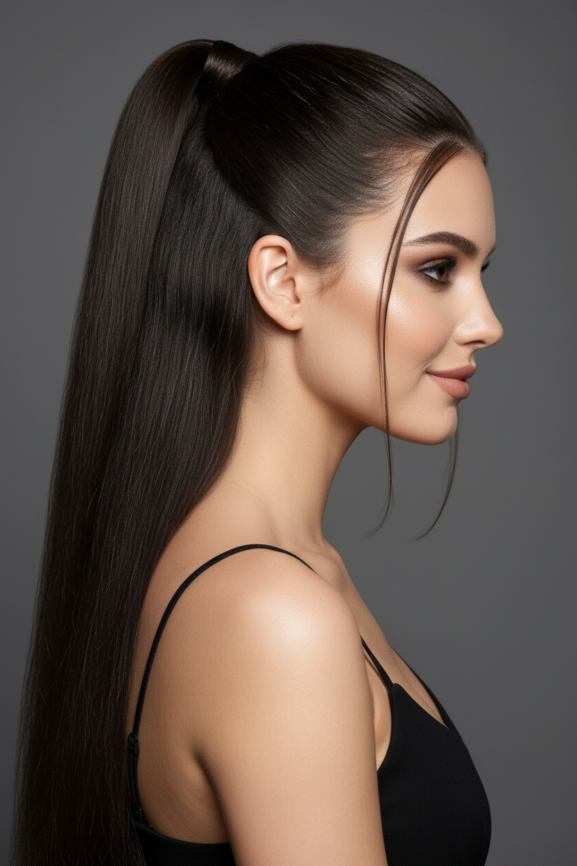 Single Side Profile Dark Brown